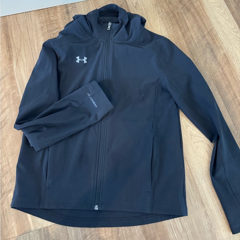 Under Armour Challenger II Storm Dhell hooded jacket boys large